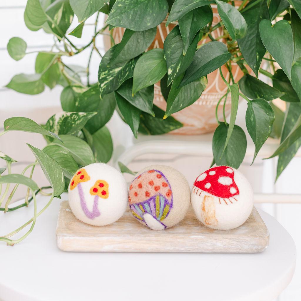 Mushroom Wool Dryer Balls